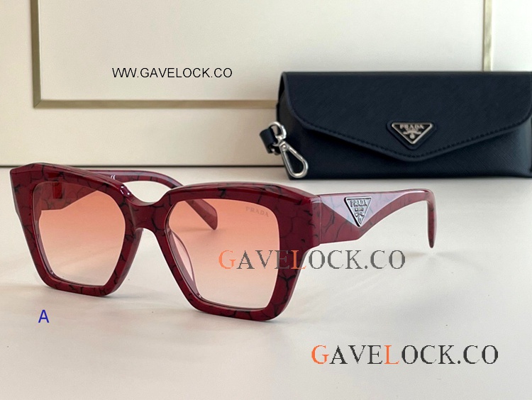 Prada Symbole Glasses pr09zv Red Gradient Lenses Fashion Trend